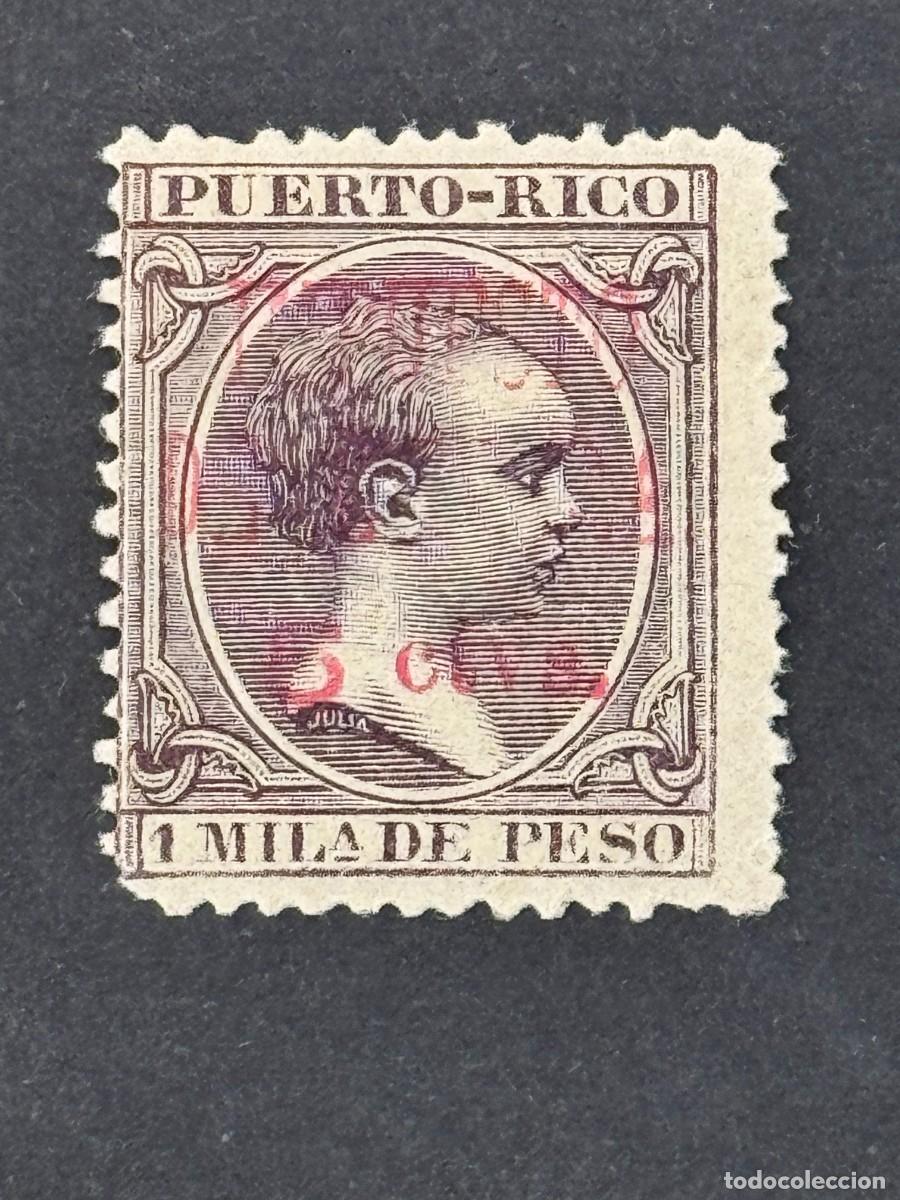 Sellos: Puerto Rico, Alfonso XIII, Impuesto de guerra, 1898, Edifil 10, nuevo con fijasellos