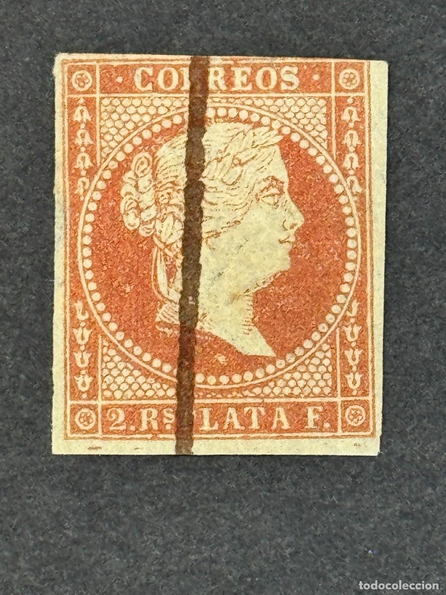 Sellos: Antillas, Isabel II, 1856, Edifil 6, usado