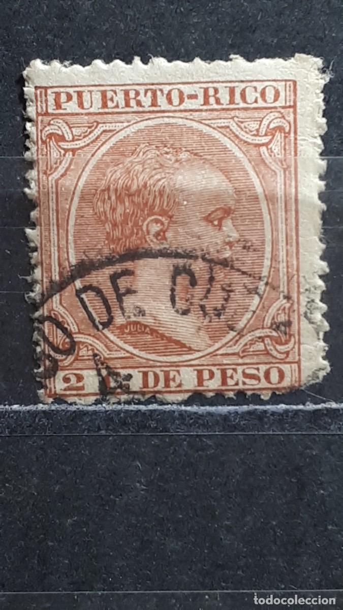 Sellos: PUERTO RICO. A&Ntilde;O 1891. &deg;. Edifil 93.