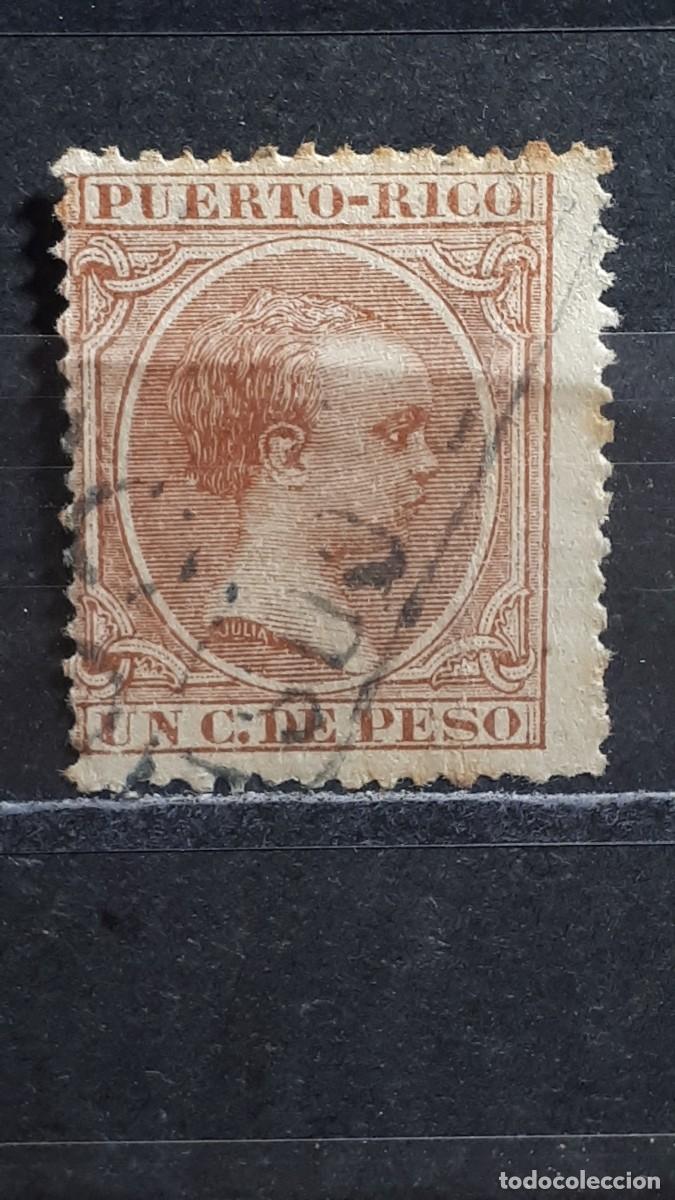 Sellos: PUERTO RICO. A&Ntilde;O 1890. &deg;. EDIFIL 77.