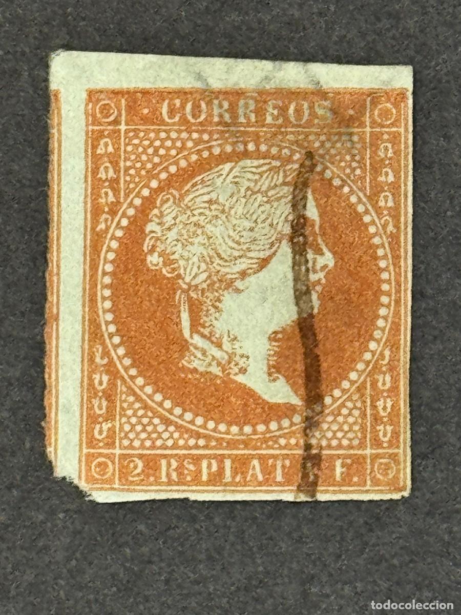 Sellos: Cuba, Isabel II, 1855, Edifil 3, usado