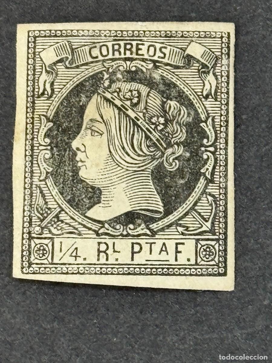 Sellos: Cuba, Isabel II, 1864, Edifil 12, nuevo sin goma