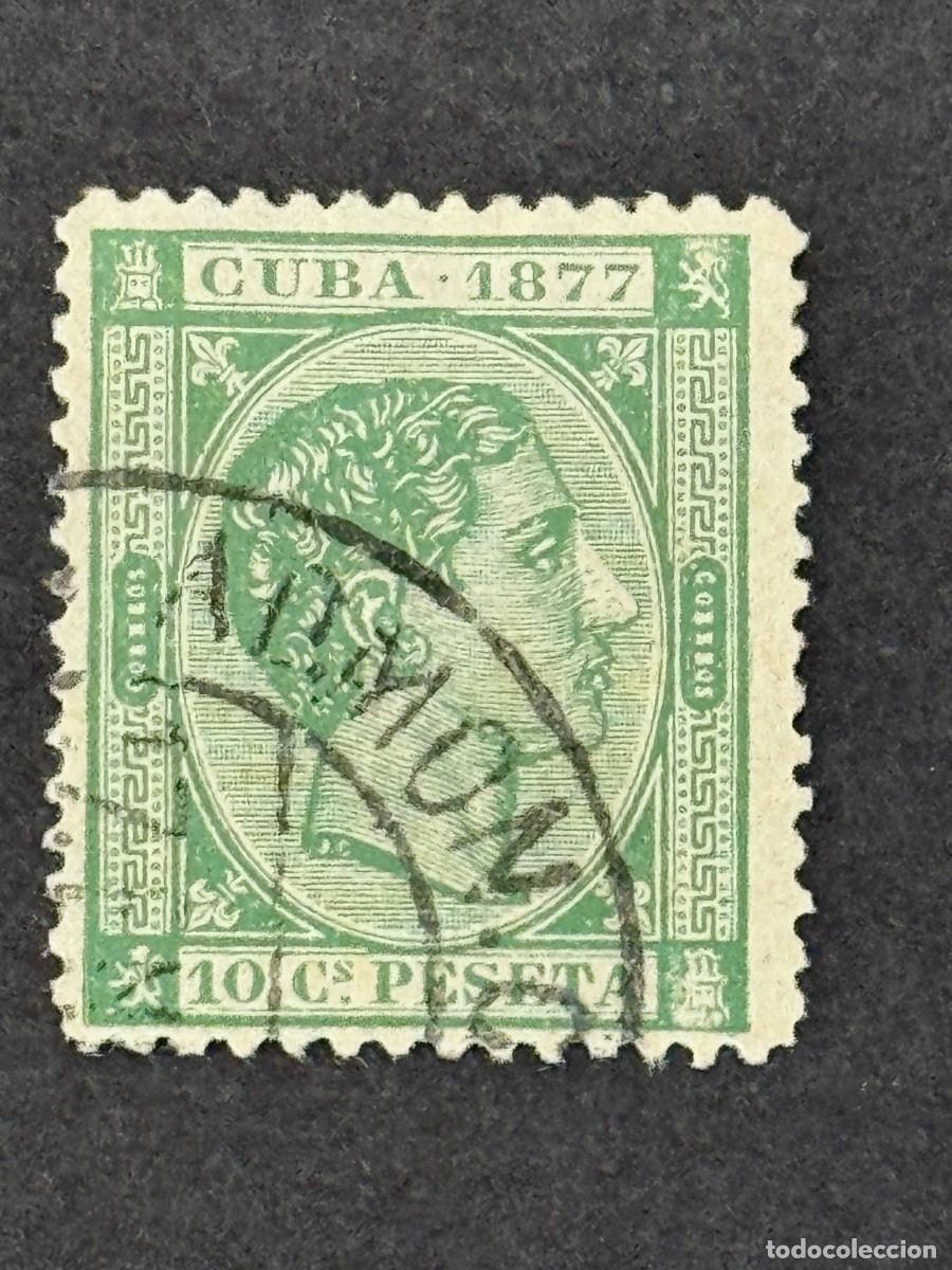 Sellos: Cuba, Alfonso XII, 1877, Edifil 39, usado