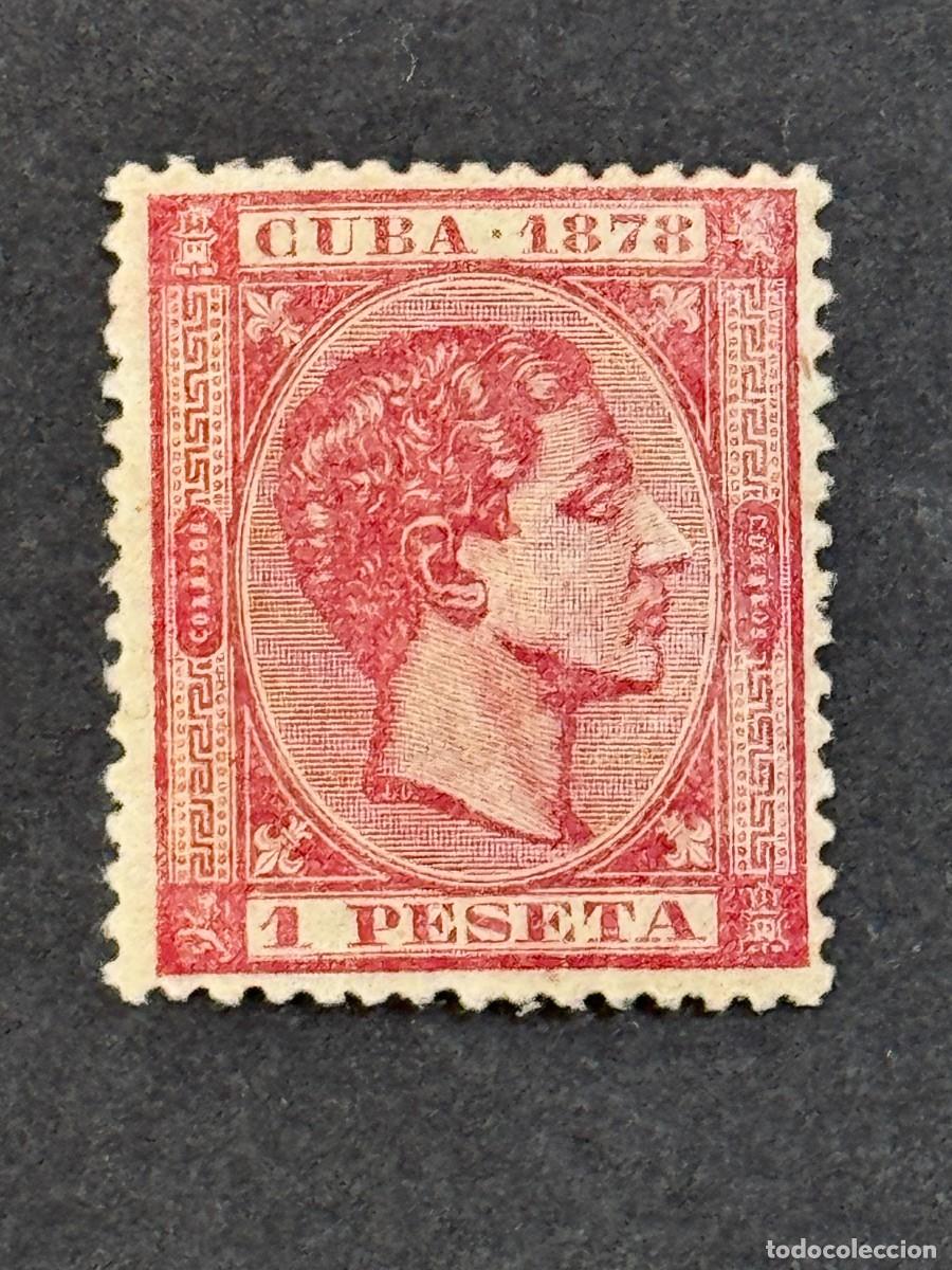 Sellos: Cuba, Alfonso XII, 1878, Edifil 49, nuevo con fijasellos