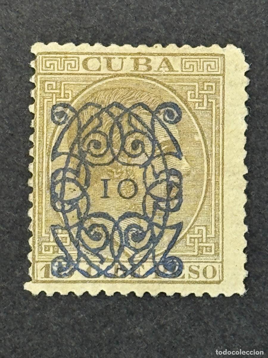 Sellos: Cuba, Alfonso XII, habilitado, 1883, Edifil 81, nuevo con fijasellos