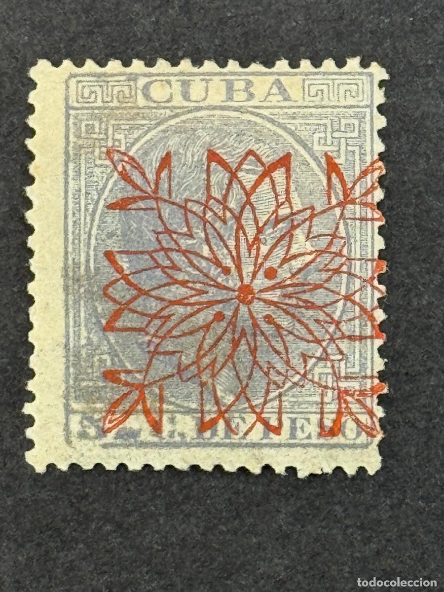 Sellos: Cuba, Alfonso XII, habilitado, 1883, Edifil 86, nuevo con fijasellos