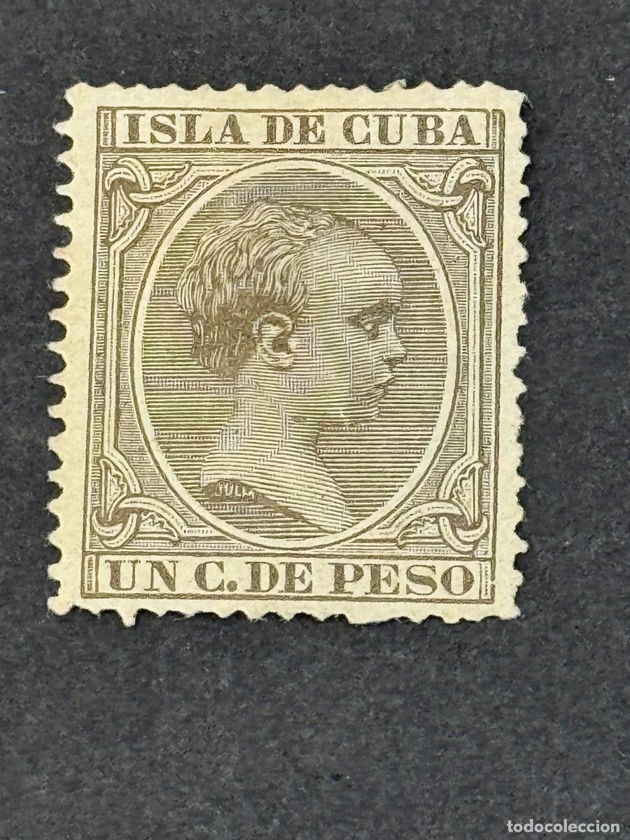 Sellos: Cuba, Alfonso XIII, 1891-1892, Edifil 124, nuevo sin goma