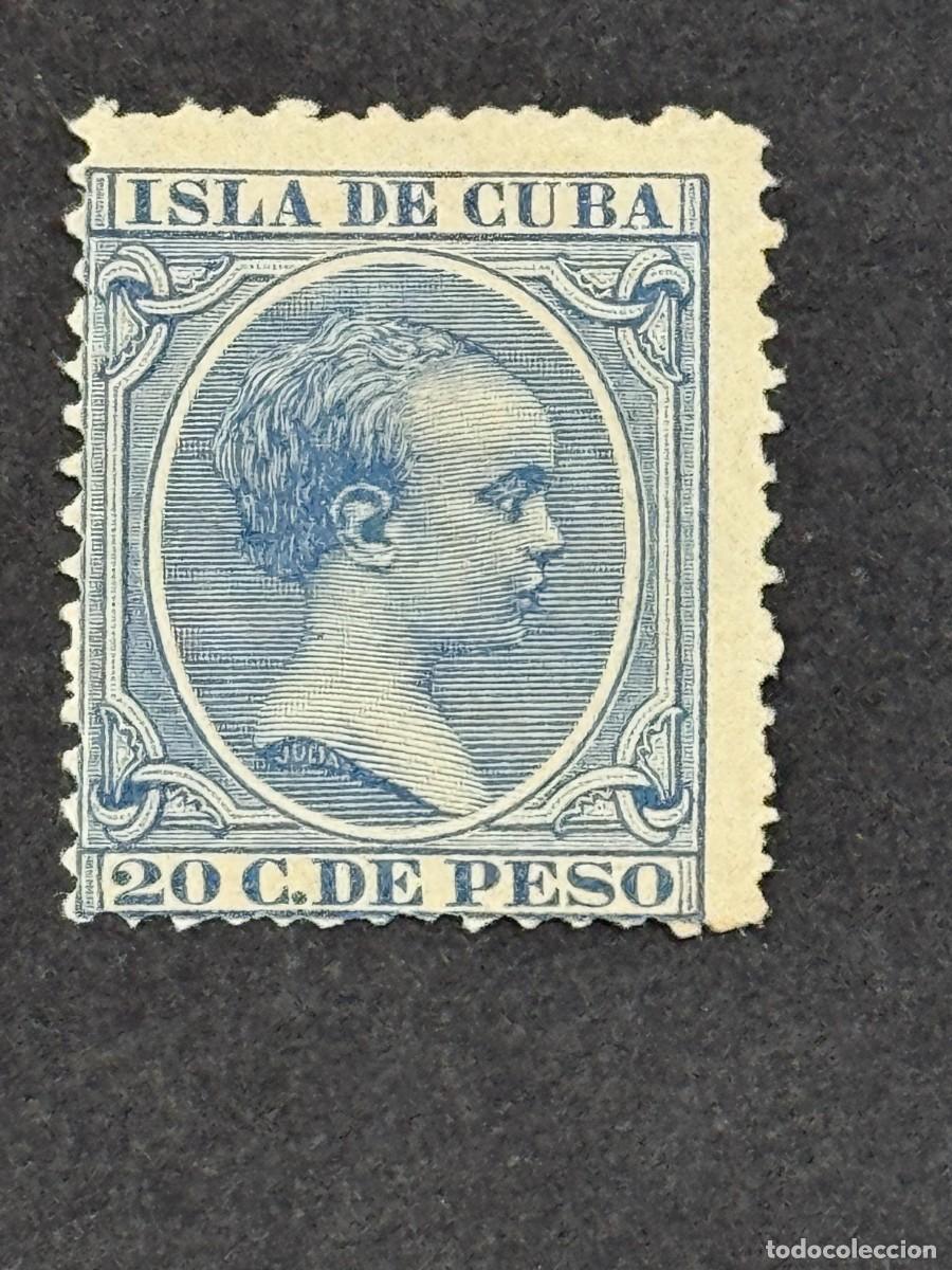 Sellos: Cuba, Alfonso XIII, 1891-1892, Edifil 129, nuevo con fijasellos