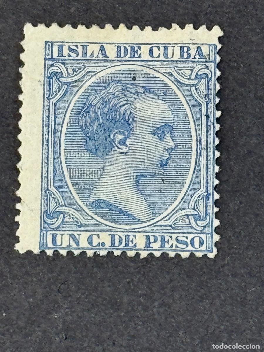 Sellos: Cuba, Alfonso XIII, 1894, Edifil 136, nuevo con fijasellos
