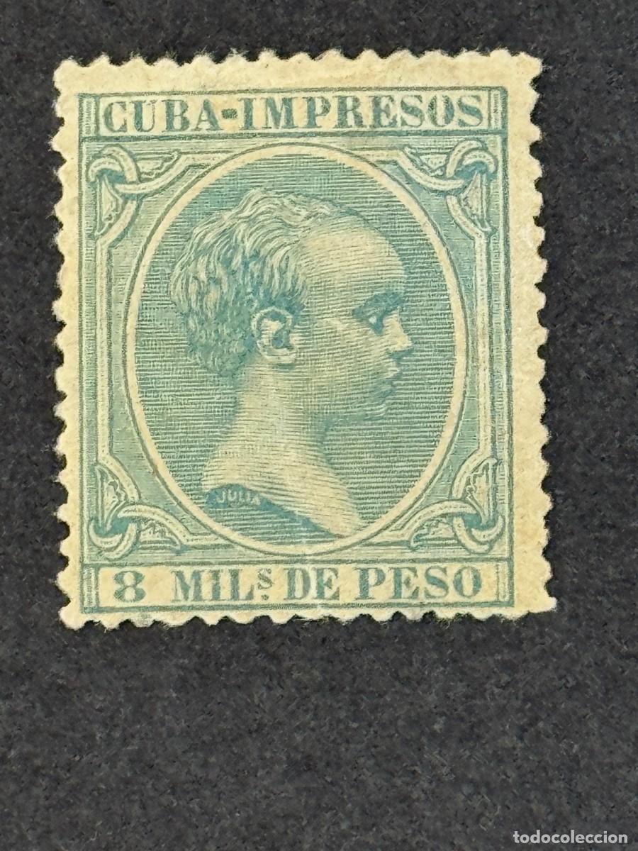 Sellos: Cuba, Alfonso XIII, 1896-1897, Edifil 145, nuevo con fijasellos