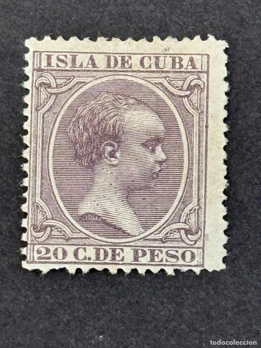 Sellos: Cuba, Alfonso XIII, 1896-1897, Edifil 151, nuevo con fijasellos
