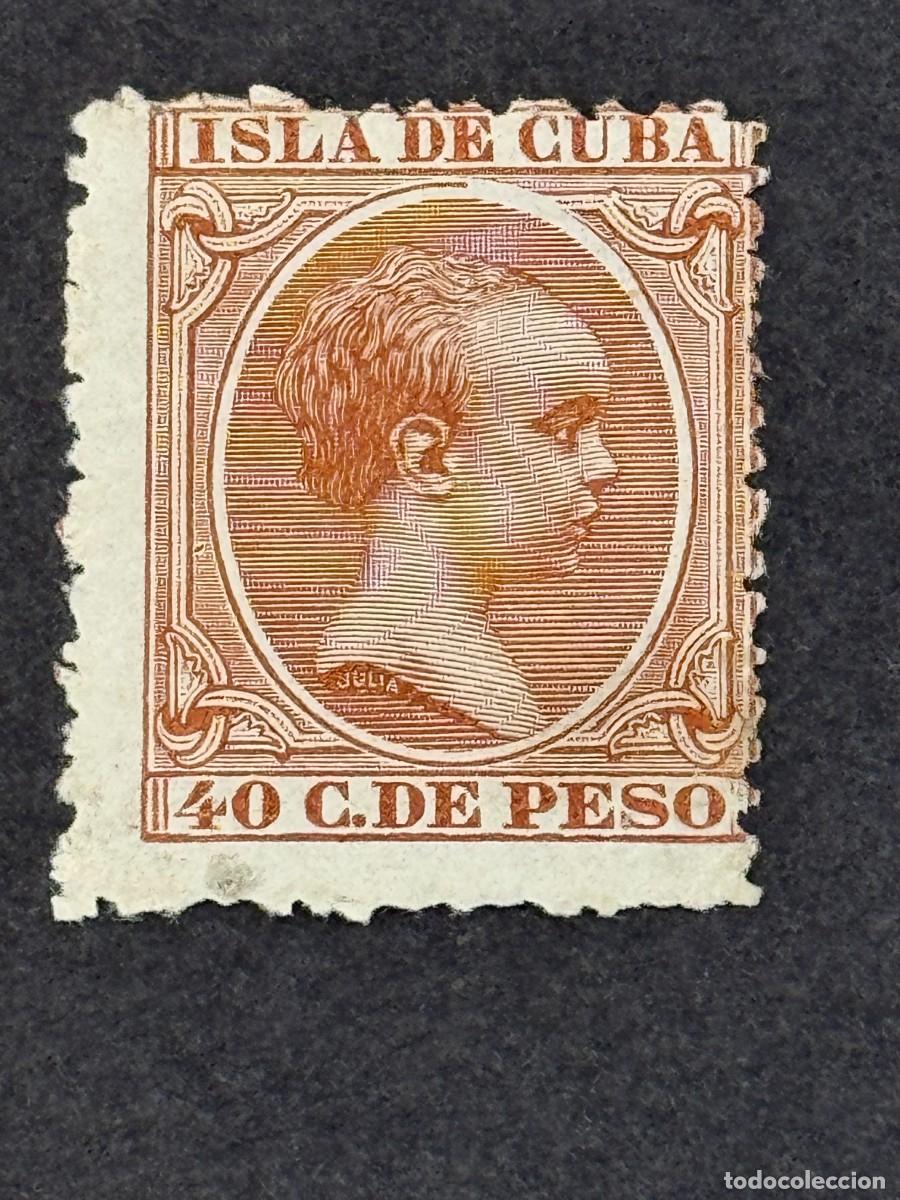 Sellos: Cuba, Alfonso XIII, 1896-1897, Edifil 152, nuevo con fijasellos