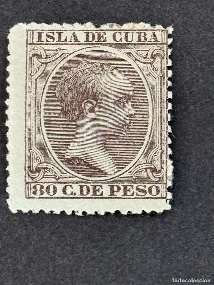 Sellos: Cuba, Alfonso XIII, 1896-1897, Edifil 153, nuevo con fijasellos