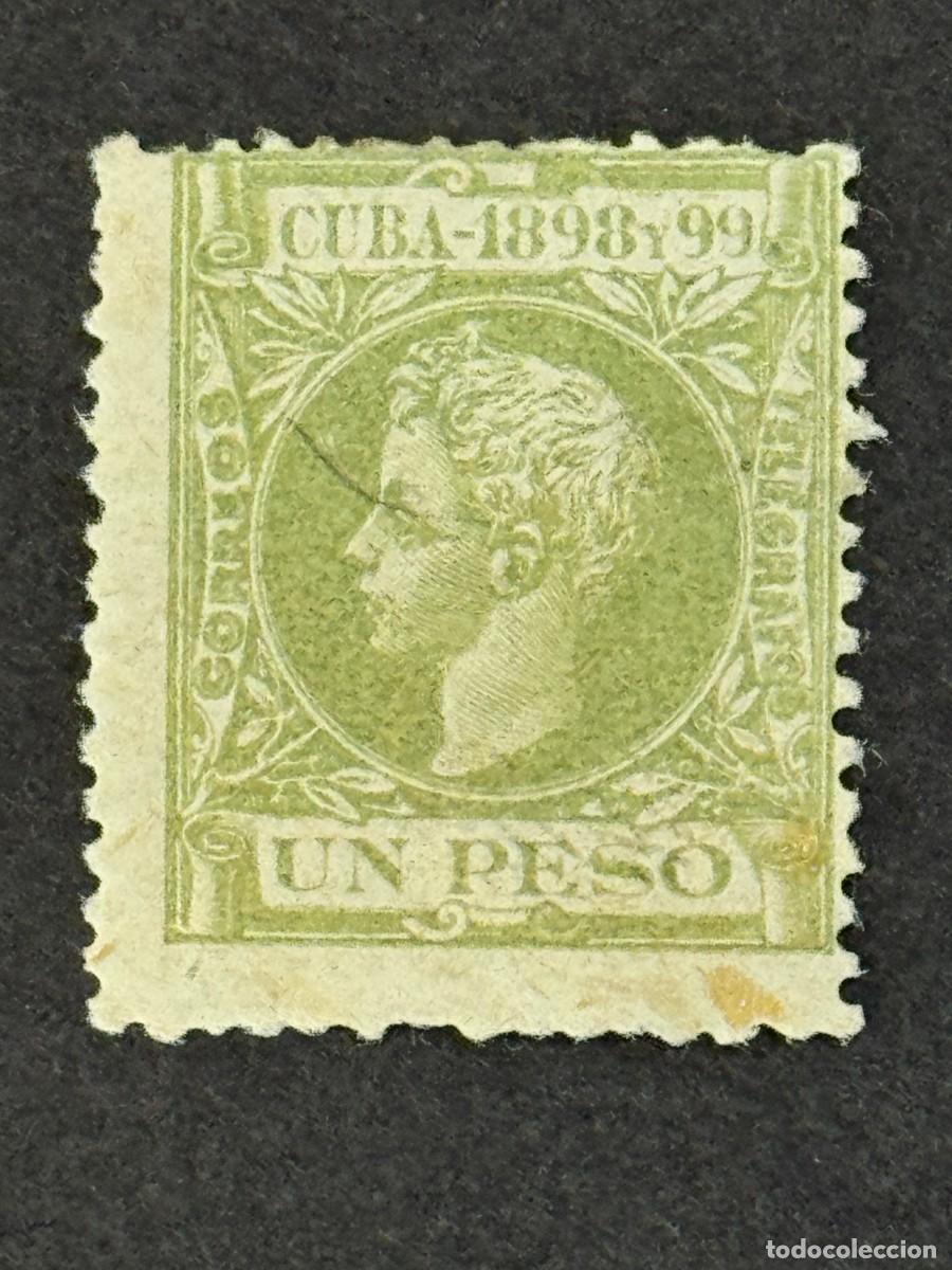 Stamps: Cuba, Alfonso XIII, 1898, Edifil 172, nuevo con fijasellos