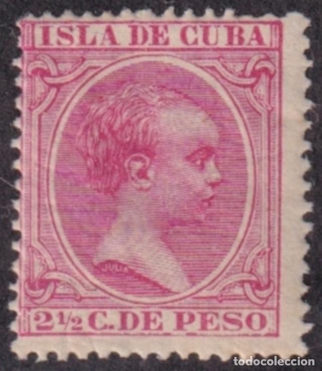 Selos: 1896-329 CUBA SPAIN MH 1896 ALFONSO XII 2 &frac12; c.
