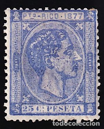 Sellos: Puerto Rico, 1877 EDIFIL N&ordm; 16, /*/