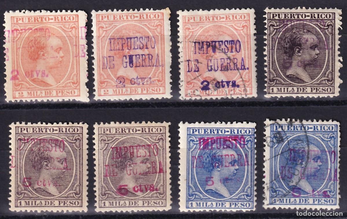 Sellos: Puerto Rico, 1898 Distintos valores, [IMPUESTO DE GUERRA, nuevo valor.]