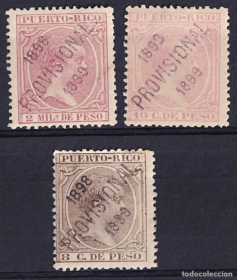 Sellos: Puerto Rico, 1898 Distintos valores, [&rdquo;1898 PROVISIONAL 1899&rdquo;.]