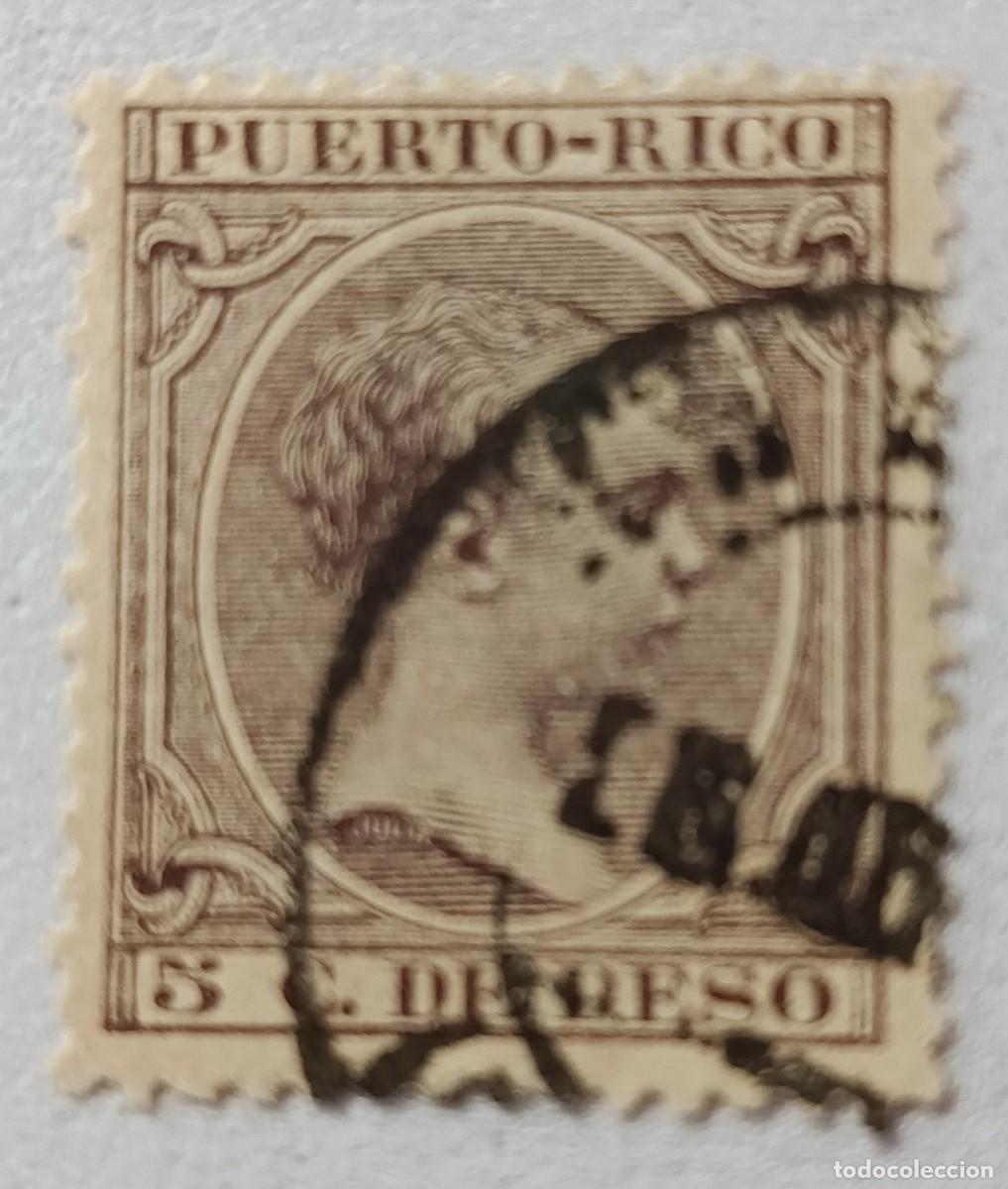 Sellos: Sellos excolonias espa&ntilde;olas Puerto Rico 1890, edifil 80