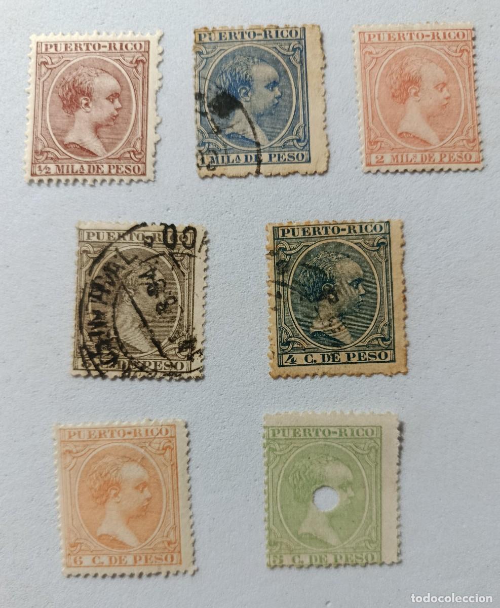 Sellos: Sellos excolonias espa&ntilde;olas Puerto Rico 1894, edifil 102/104, 108/111.