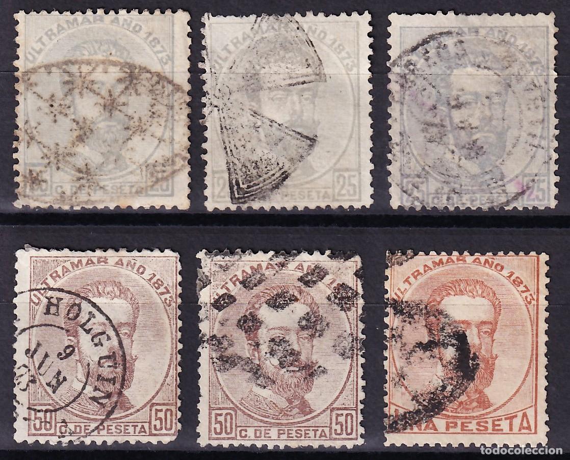 Sellos: CUBA, 1873 Distintos valores,