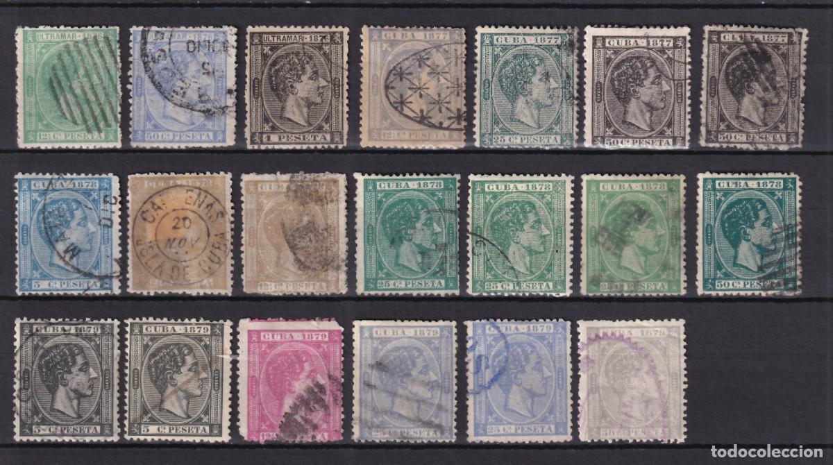 Sellos: CUBA, 1876-1879 Distintos valores
