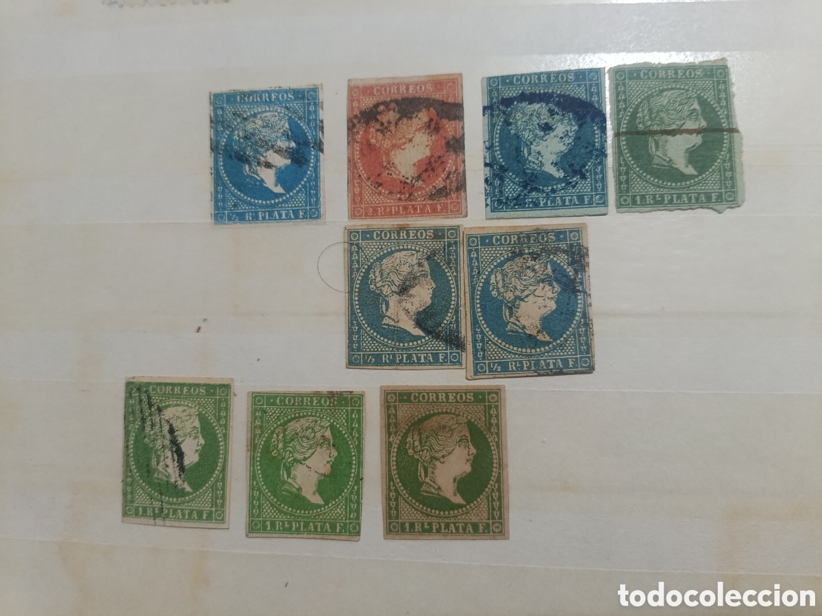 Sellos: Antillas espa&ntilde;olas. 9 sellos