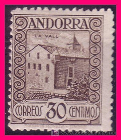 ANDORRA 1929 PAISAJES DE ANDORRA, EDIFIL Nº 21 * DENTADO 14 (Sellos - España - Dependencias Postales - Andorra Española)