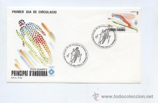 Stamps: SPD N&ordm; 176 (EDIFIL). OLIMPIADA DE INVIERNO SARAJEVO 1984. SALTO DE ESQUI