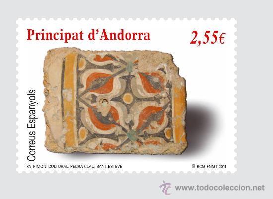 Andorra Española 385  2011 Patrimonio Cultural Piedra clave de Sant Esteve MNH 
