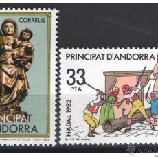 Francobolli: ANDORRA ESPAÑOLA AÑO 1982 EDIFIL 166/67 YVERT 156/57 ** MNH SELLOS NUEVOS NAVIDAD