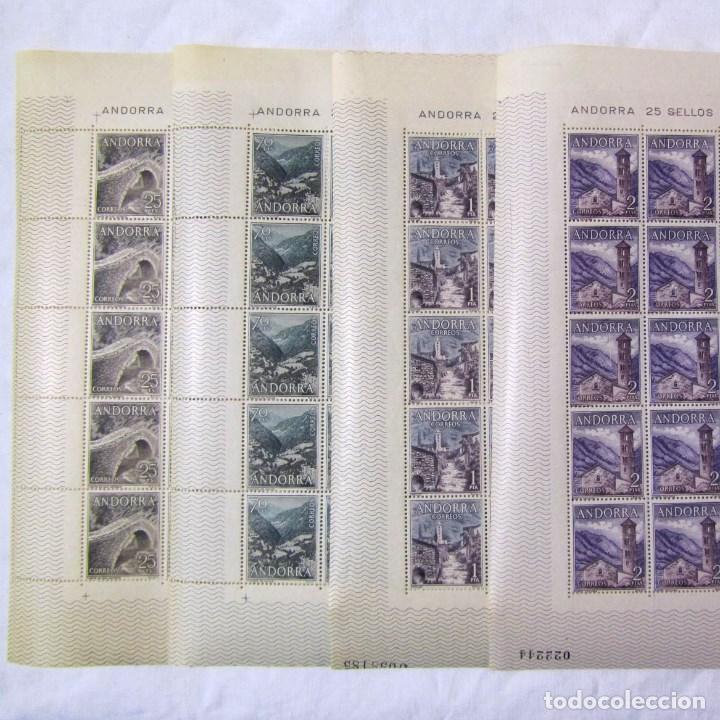Sellos: 4 bloques de 25 sellos cada uno Andorra española Correo ordinario - Foto 1 - 79934009