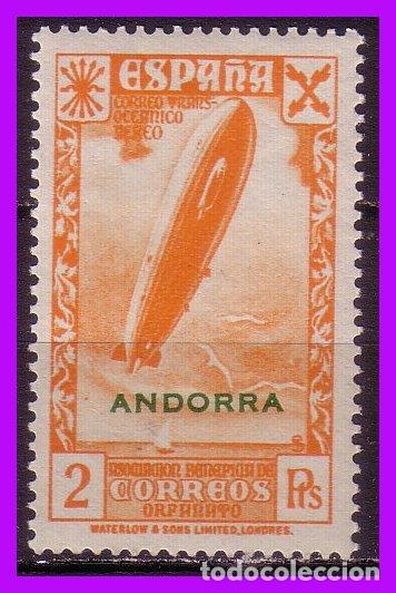 ANDORRA BENEFICENCIA 1938 Hª CORREO, HABILITADOS, EDIFIL Nº 6 * * (Sellos - España - Dependencias Postales - Andorra Española)