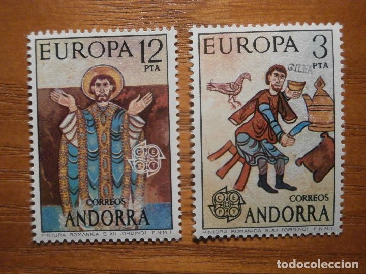 Sellos: SELLO - ANDORRA CORREO ESPA&Ntilde;OL - EDIFIL 97, 98 - 1975 -- Sere Pinturas Iglesia Ordino - Nuevos
