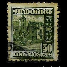 Sellos: 1948. IGLESIA DE ORDINO DE ANDORRA. EDIFIL 51 (º). Lote 314432368