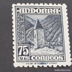 Sellos: ANDORRA, CORREO ESPAÑOL, 1948-1953, ORATORIO DE MERITXELL, EDIFIL 52*, NUEVO, FIJASELLO, ( LOTE AB ). Lote 348508393