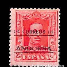 Sellos: ANDORRA ESPAÑOLA, 1928 EDIFIL Nº 6 /*/, 25 C. ROJO CARMÍN. Lote 363535500