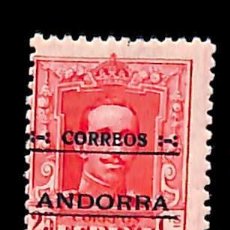 Sellos: ANDORRA ESPAÑOLA, 1928 EDIFIL Nº 6 /*/, 25 C. ROJO CARMÍN. Lote 363535585