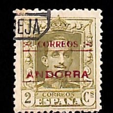 Sellos: ANDORRA ESPAÑOLA, 1928 EDIFIL Nº 1, 2 C. VERDE OLIVA,. Lote 363545200