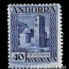 Sellos: ANDORRA ESPAÑOLA, 1929 EDIFIL Nº 22 /*/, 40 C, AZUL. Lote 363552150