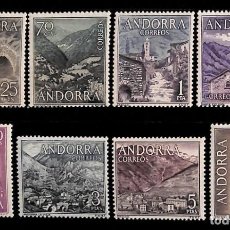 Sellos: ANDORRA ESPAÑOLA, 1963-64 EDIFIL Nº 60 / 67 /**/, SIN FIJASELLOS. Lote 363721485