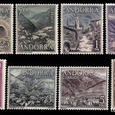 Sellos: ANDORRA ESPAÑOLA, 1963-64 EDIFIL Nº 60 / 67 /**/, SIN FIJASELLOS. Lote 363721500