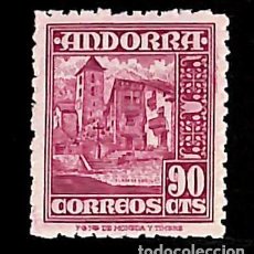 Sellos: ANDORRA, 1948-53 EDIFIL Nº 53 /**/, 90 C. LILA ROSÁCEO, SIN FIJASELLOS. Lote 364131471