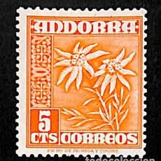 Sellos: ANDORRA, 1948-53 EDIFIL Nº 46 /*/, 5 C. NARANJA,. Lote 364135066
