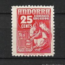 Sellos: ESPAÑA ANDORRA 1949 EDIFIL 58 ** MNH - 21/24