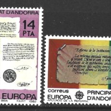 Sellos: ANDORRA 157/58** - AÑO 1982 - EUROPA - HECHOS HISTORICOS. Lote 402144154