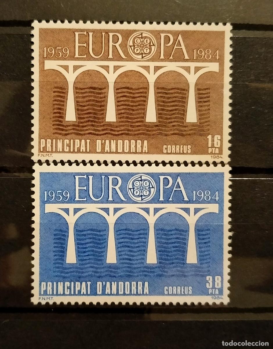 Stamps: Andorra 1984 Edifil 167 - 168 Michel 175 - 176 MNH** EUROPA CEPT Puente