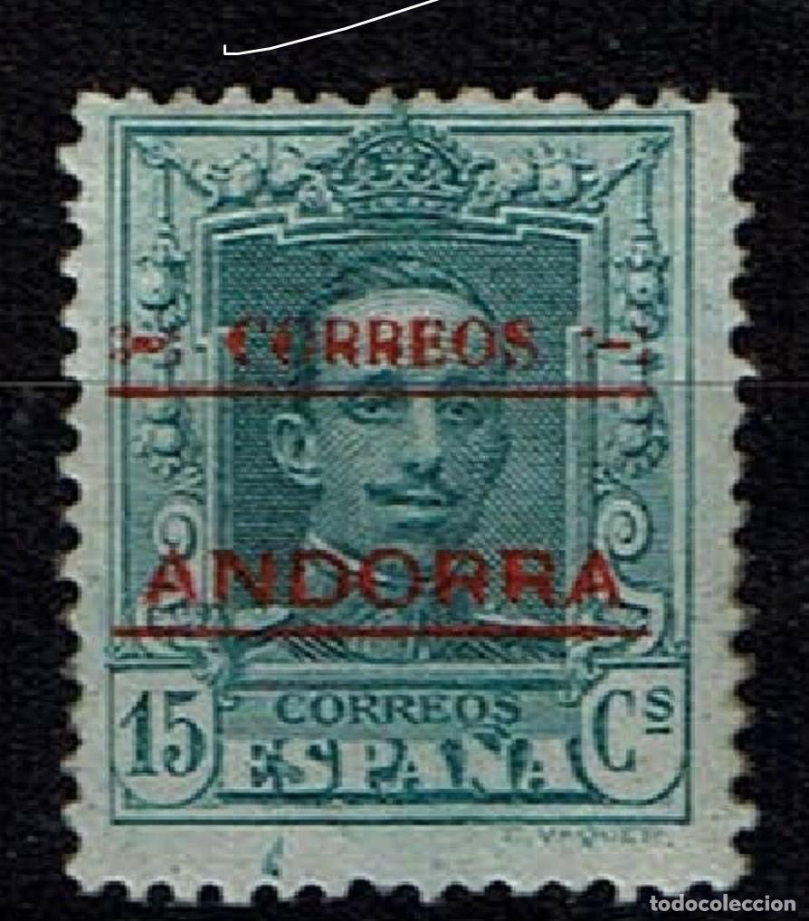 Sellos: ANDORRA ESPAÑOLA1928 EDIFIL 4 MNH** CENTRADO