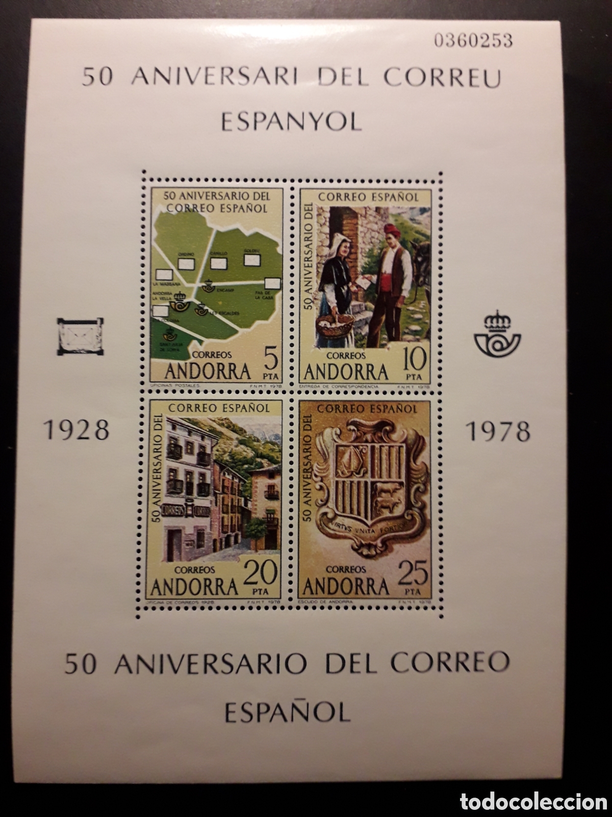 Sellos: ANDORRA ESPA&Ntilde;OLA EDIFIL 116 SERIE CTA NUEVA *** 1978 50 A&Ntilde;OS CORREO ESPA&Ntilde;OL PEDIDO M&Iacute;NIMO 3&euro;