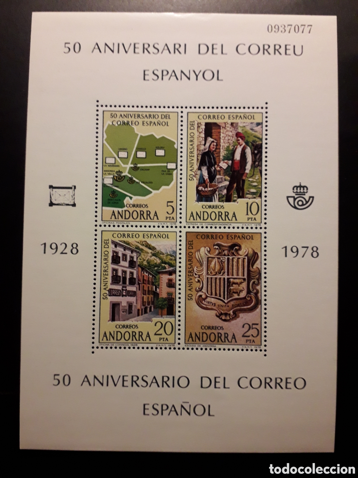 Sellos: ANDORRA ESPA&Ntilde;OLA EDIFIL 116 SERIE CTA NUEVA *** 1978 50 A&Ntilde;OS CORREO ESPA&Ntilde;OL PEDIDO M&Iacute;NIMO 3&euro;